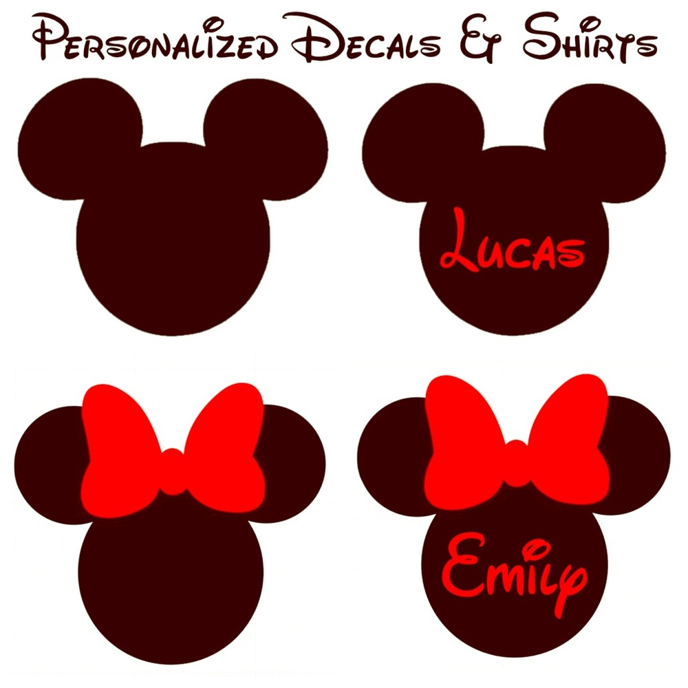 Personalized Disney Decals or Shirts